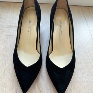 Sarah Flint "Perfect Emma" Suede Black Pumps